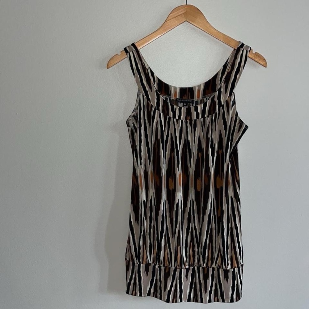 Rampage Y2K Animal Print Blouse